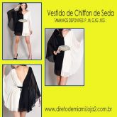 VESTIDO DE CHIFFON DE SEDA