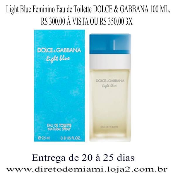 Light Blue Feminino Eau de Toilette DOLCE & GABBANA 100 ML