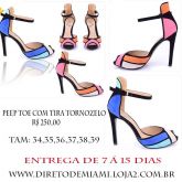 PEEP TOE COM TIRA TORNOZELO