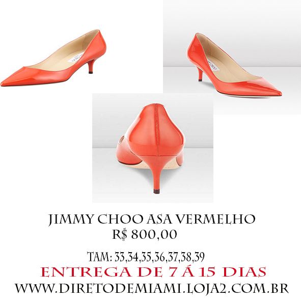 JIMMY CHOO ASA VERMELHO